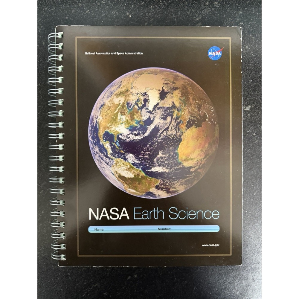 NASA Earth Science Spiral Notebook 11x8 Graph Lined NASA Workbook - Picture 7 of 8